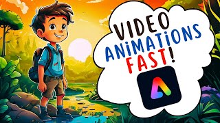 MAKE An Animated Kids Cartoon Video in MINUTES Animate from Audio [upl. by Akoyin]