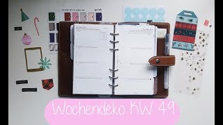 Filofax Wochendeko KW 49 [upl. by Clarey727]