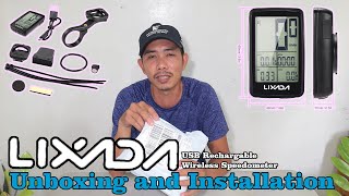 Lizada USB Rechargable Wireless Speedometer Unboing and Installation [upl. by Bezanson848]