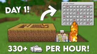 The Easiest IRON Farm in Minecraft  Tutorial 121 [upl. by Sharman]