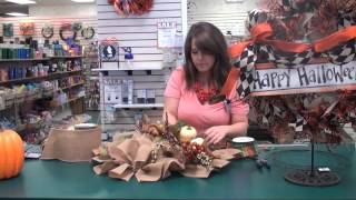 How to Make Fall Burlap Wreaths 2013 [upl. by Airehc523]