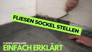 Fliesen Sockel stellen  Einfach erklärt [upl. by Weitman]