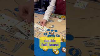 Crazy double full house casino casinofun casinostream poker pokergame novo yeni fullhouse [upl. by Britni]