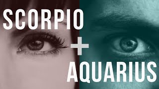 Scorpio amp Aquarius Sun Love Compatibility [upl. by Ainnek]