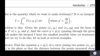 Calculus Of Variations Lecture 1 [upl. by Nnywg]