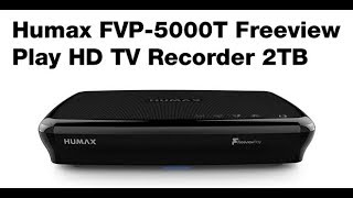 Humax FVP5000T 2TB Freeview Play Features [upl. by Bertelli]