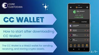 How to start after downloading CC Wallet [upl. by Tally857]