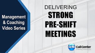 Delivering Strong PreShift Meetings [upl. by Piggy]