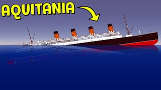 The RMS Aquitania is SINKING ◉ Sinking Simulator [upl. by Affay]