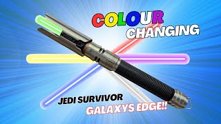 NEW Cal Kestis Jedi Survivor Colour Changing Legacy Lightsaber From Galaxys Edge [upl. by Aleak]