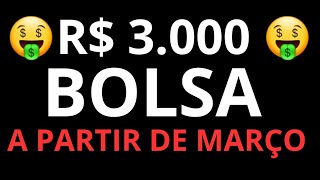 🤑 R 200 POR MÊS 🤑 R 1000 POR ANO 🤑 BÔNUS ENEM 🤑 BOLSA ENSINO MÉDIO 🤑 [upl. by Giglio]