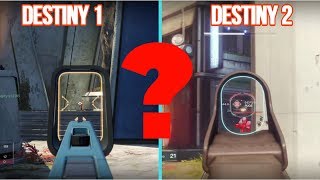 DESTINY 1 VS DESTINY 2 DO THEY LOOK THE SAME CRUCIBLE GAMEPLAY [upl. by Nuahsyar]