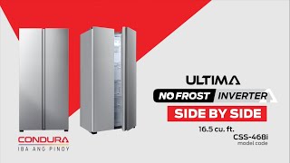 Condura Ultima SidebySide Refrigerator Silver I No Frost Inverter Refrigerator [upl. by Purpura774]