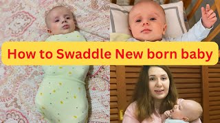 How To Swaddle New Born Baby  New Born Baby [upl. by Hairahs]