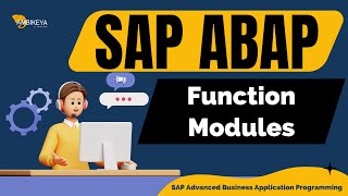 Function Modules in SAP ABAP  Best SAP ABAP Training  Ambikeya [upl. by Parthena]