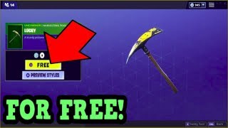 HOW TO GET LUCKY PICKAXE FOR FREE Fortnite Old Pickaxe [upl. by Iramo]