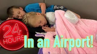 24 hours in the Airport with Ninja Kidz tv [upl. by Viv]