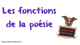 les fonctions de la poésie [upl. by Larual97]