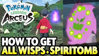 ALL 107 WISP LOCATIONS and SPIRITOMB GUIDE in Pokemon Legends Arceus [upl. by Mumford]