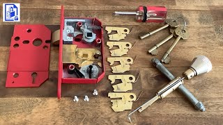 904 Another 5 lever mortice door lock picked amp gutted with homemade toolsThis ones an ERA Sashlock [upl. by Ronym]