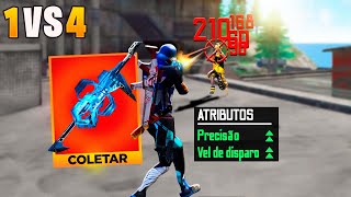 A NOVA MP40 ATRIBUTADA VAI TE IMPRESSIONAR NESSA PARTIDA SOLO VS SQUAD FREE FIRE MOBILE [upl. by Ailahs]