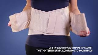 Thuasne  Dynacross Activity Lumbar belt  Fitting Video [upl. by Leunamnauj]