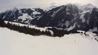 Saalbach  Piste 25 Sonnhofabfahrt  22a [upl. by Maribeth]