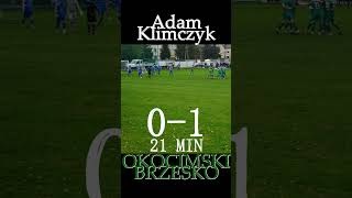 Orzeł Dębno Okocimski Brzesko bramka na 01 Adam Klimczyk shorts okocimski sportbrzesko brzesko [upl. by Talbott]