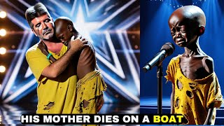 No one could hold back tears boy shakes up got Talent 2024 WITH song to his mother lost ina boat agt [upl. by Milon]