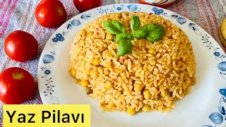 Domatesli Pirinç Pilavı  Pilav Tarifleri  Yemek [upl. by Fadiman178]