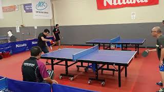 2024 sndtta div one Kent Su vs Peter Lin penholder reverse backhand set one [upl. by Novyat721]