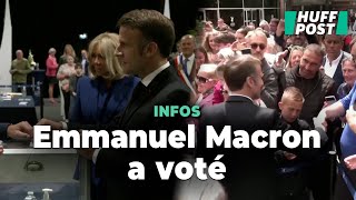 Législatives 2024  le président de la République a voté [upl. by Cherry420]