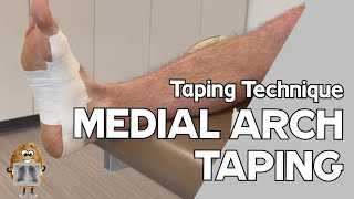 EASY Medial Arch Taping Technique for Plantar fasciitis Heel pain or Flat feetArch support [upl. by Teryl]