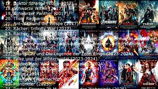 Wie man die Marvel Filme der Reihe nach ansieht – chronologische Reihenfolge [upl. by Anohr671]