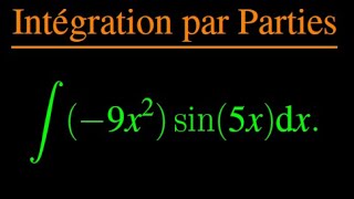 Comment intégrer un produit dun polynôme et dune fonction trigonométrique [upl. by Adien]