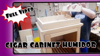 SMALL CABINET HUMIDOR CONSTRUCTION FULL VIDEO [upl. by Tedie]