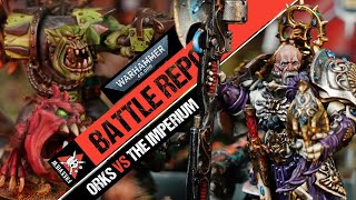 3000 POINTS Giant Ork Waaaagh vs Custodes amp Astra Militarum  Warhammer 40k Battle Report [upl. by Ahseram]