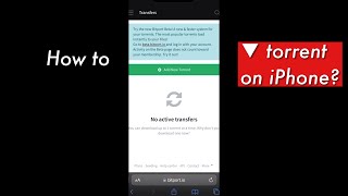 How to download a torrent file on iphone [upl. by Simdars]