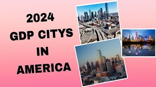 2024 Gdp cities in america  top 10 gdp economy cities in usa usa [upl. by Nnairac]