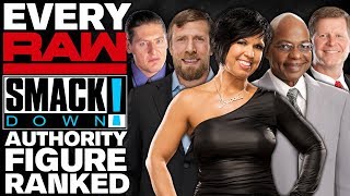 Every WWE Raw amp SmackDown Authority Figure Ranked From WORST To BEST [upl. by Glory]