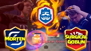 MOMENTO HISTÓRICO NA CRL MORTEN VS SURGICAL GOBLIN NO CLASH ROYALE [upl. by Balthazar870]