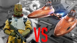 Star Wars Battlefront Bossk vs Cloud Car Funny Moments wFriends [upl. by Ursas]