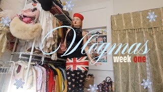 VLOGMAS WEEK 1 new hair new couch fav nyc matcha holiday popups  parties amp shoot with me [upl. by Cranford]