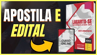 Apostila e Edital AGENTE ADMINISTRATIVO Concurso Público Prefeitura de Lagarto SERGIPE – SE 2024 [upl. by Zahc]