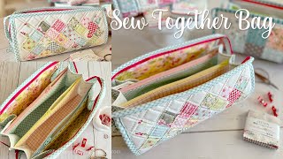 Sew Together Bag Tutorial MultiZipper Pouch [upl. by Milena90]