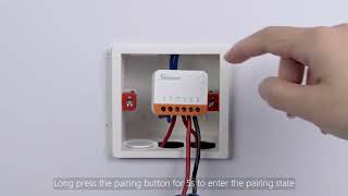 WiFi Smart Switch Wiring amp Pairing Tutorial SONOFF MINI Extreme [upl. by Audwin]