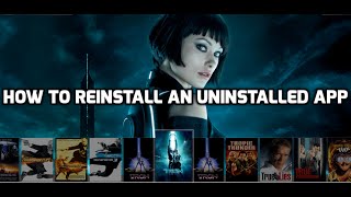 HOW TO REINSTALL AN UNINSTALLED APP WITHIN ANDROID BOX [upl. by Nylarat]