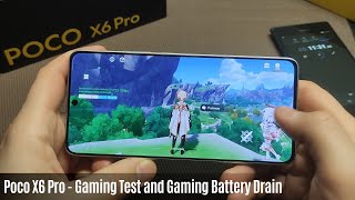 Poco X6 Pro Gaming and Battery Test  Farlight 84 Genshin Impact Call Of Duty Free Fire and other [upl. by Pazit]