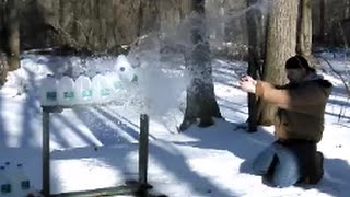 38 Spl VS 357 Mag Water Jug Test Hornady Critical Defense® [upl. by Carena]