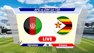 🔴AFG vs ZIM Live  1st T20  Afghanistan vs Zimbabwe Live Cricket Match Today Score amp Commentary [upl. by Singband]